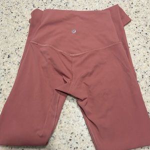 size 0 lululemon align 28 inch leggings